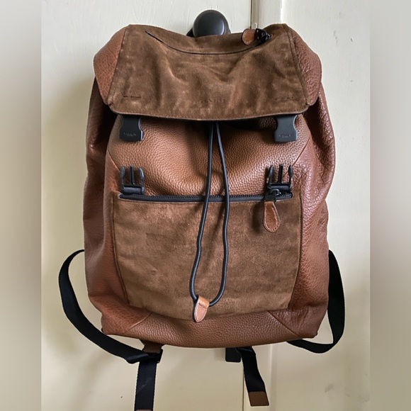 Coach Leather Backpack in Brown NEW - Picture 1 of 11